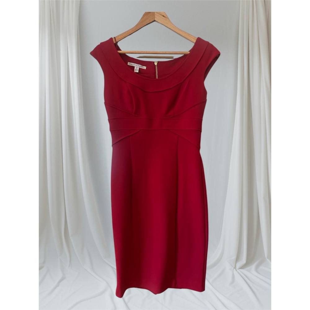 Maggie London Red Sheath Dress‎ Women's Size 6